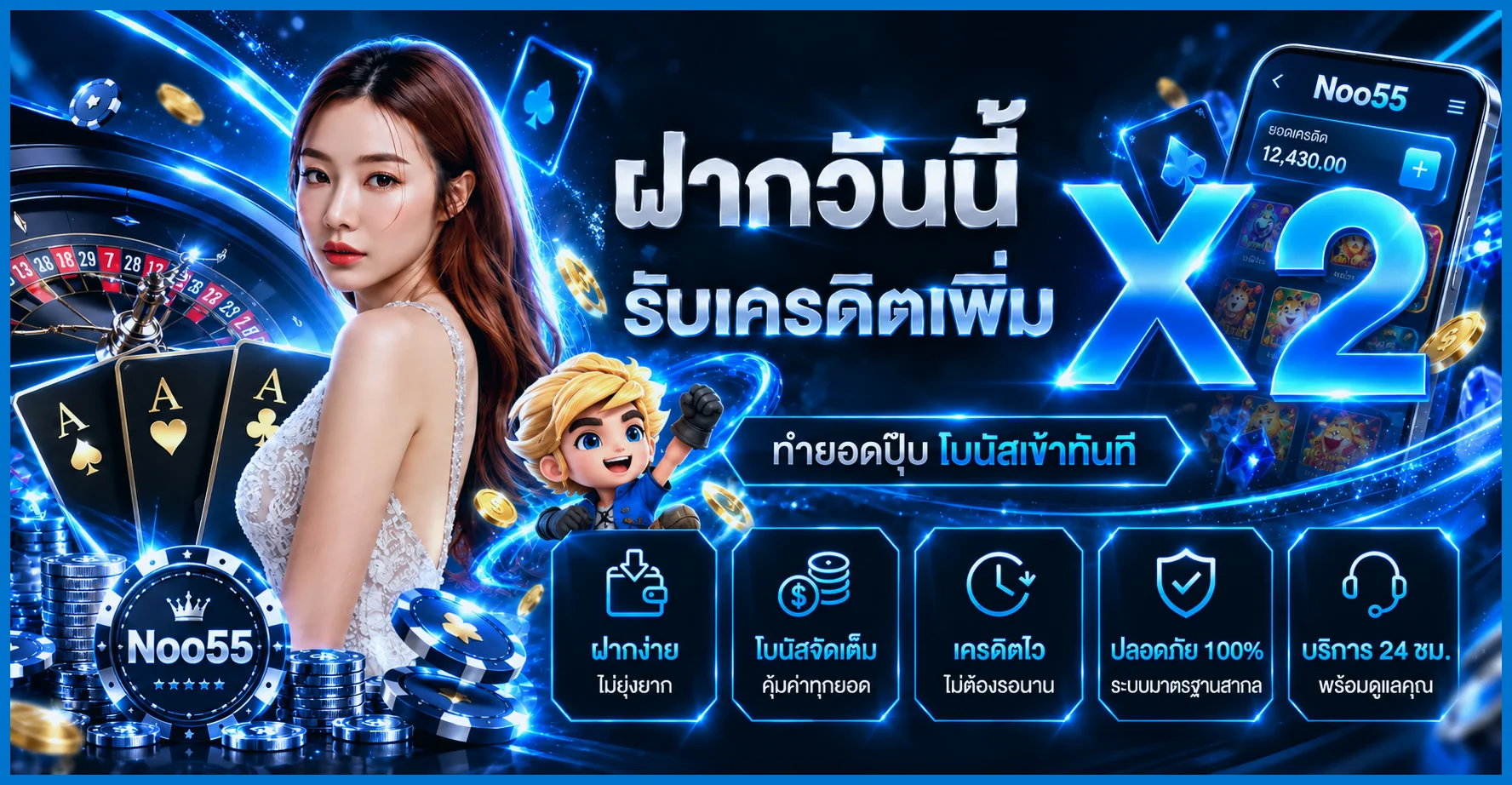 คู่มือใช้งาน Noo55 และจัดงบก่อนเล่น